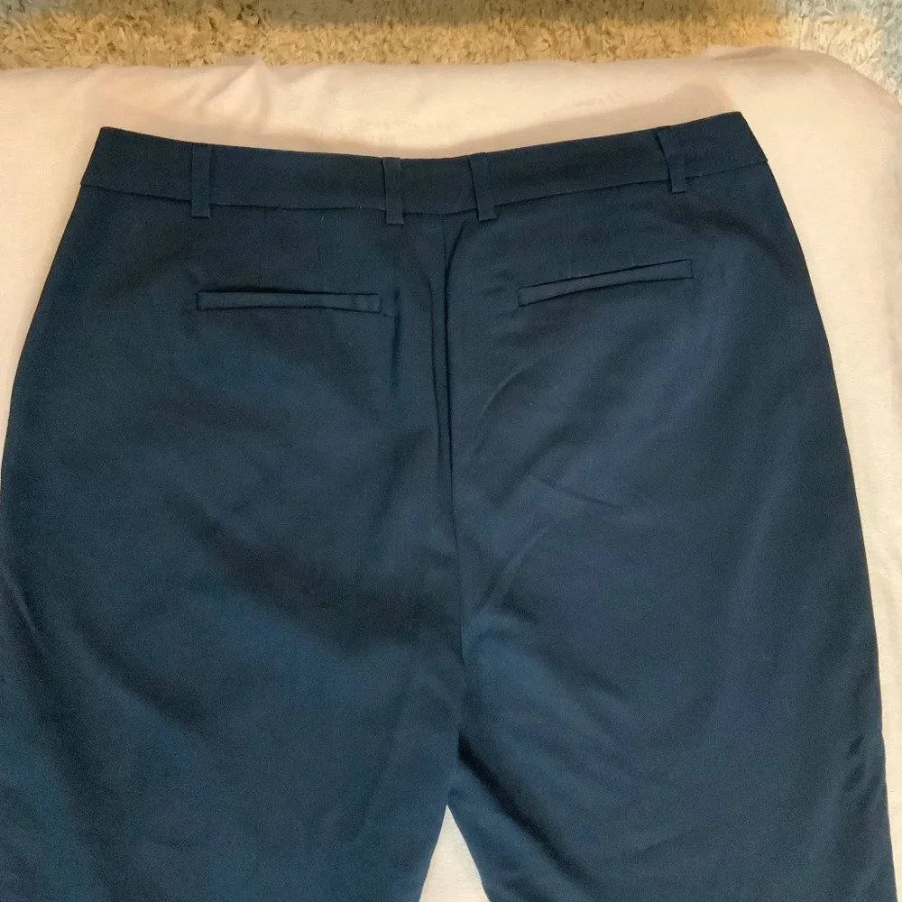 Jones New York Blue 12 Gracie Ankle Officecore Cottagecore Coastal Monochrome